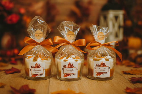 Autumn Trio Candle Favors