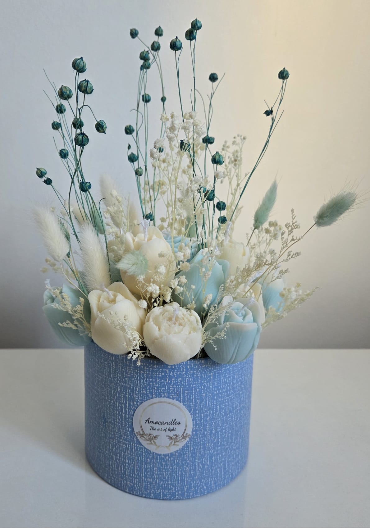 Buchet Floral Albastru & Ivoire