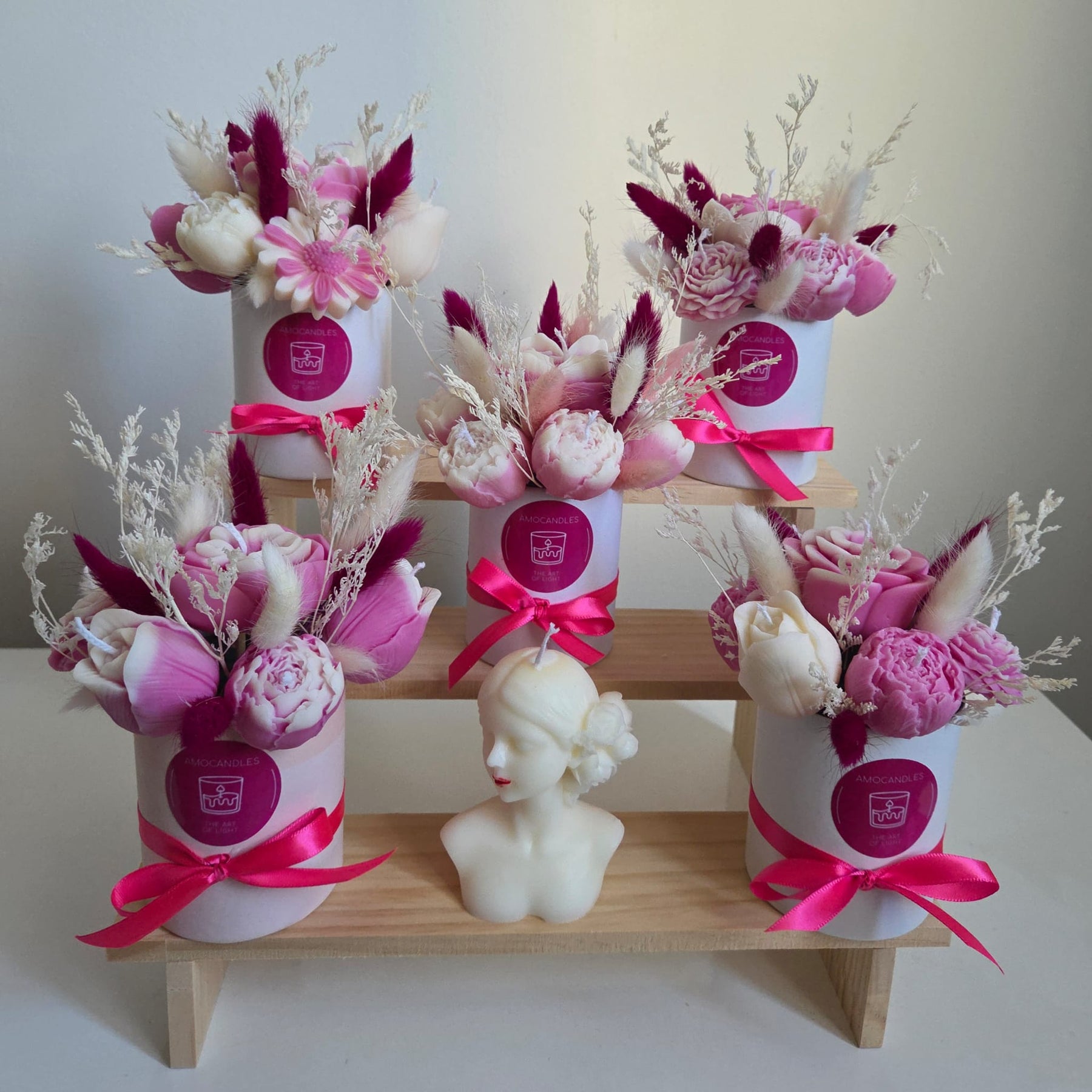 Set de buchete cu bujori Magenta & Blush